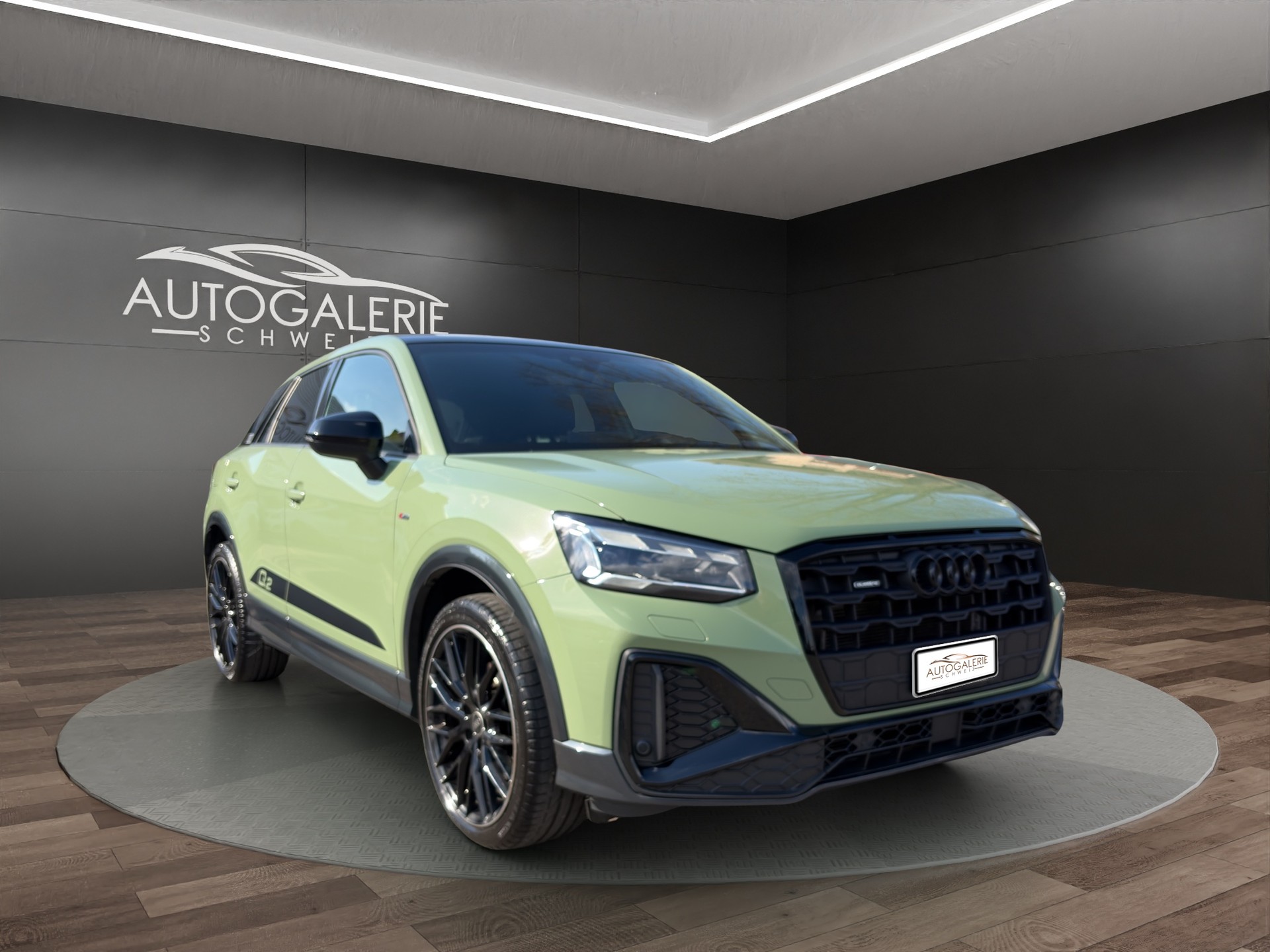 AUDI Q2 40 TFSI S line quattro "EDITION ONE" | CH | APPLE GREEN | Panorama | Assistenz |-image-6