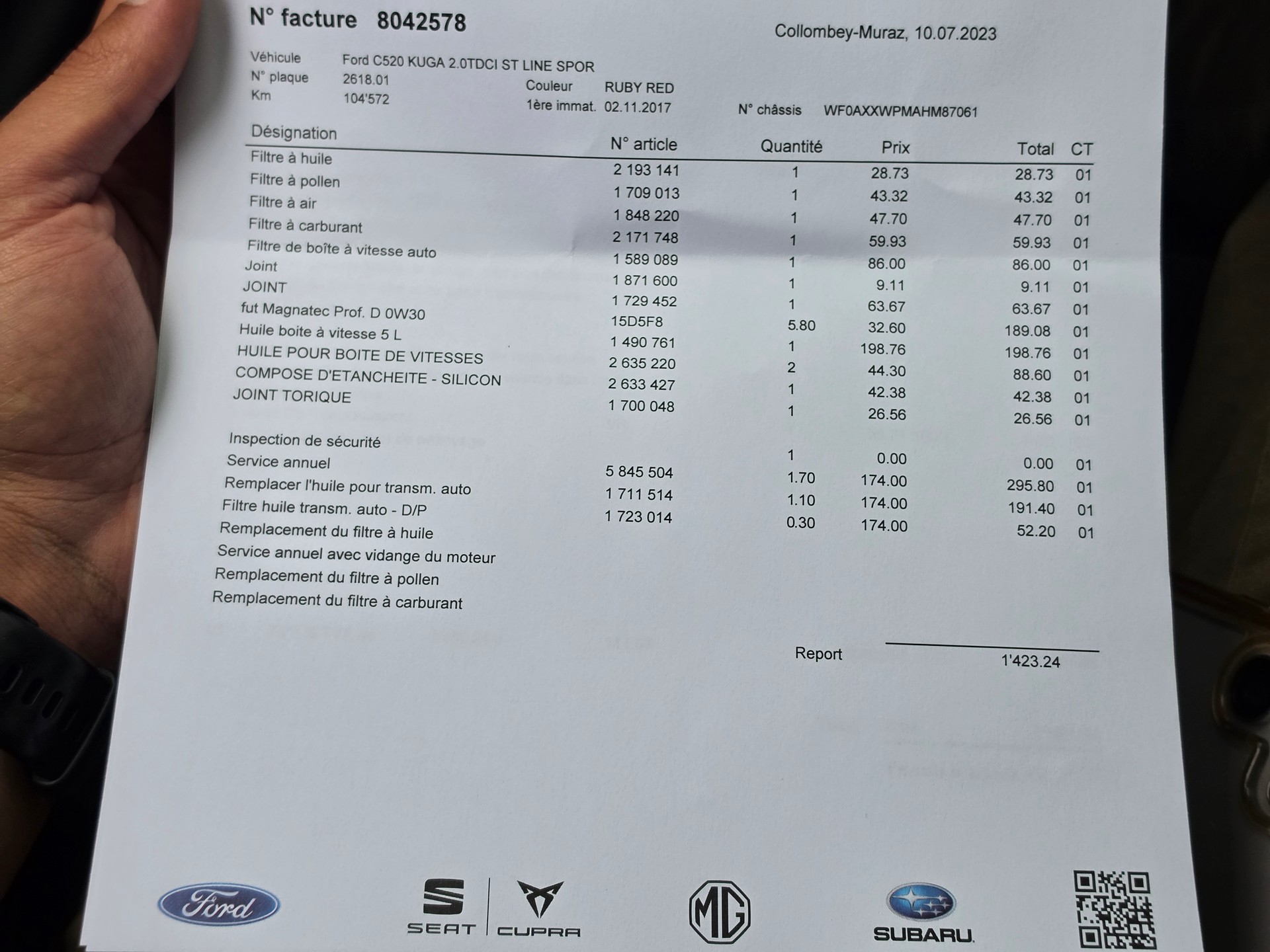 FORD Kuga 2.0 TDCi ST Line High 4WD PowerShift-image-15