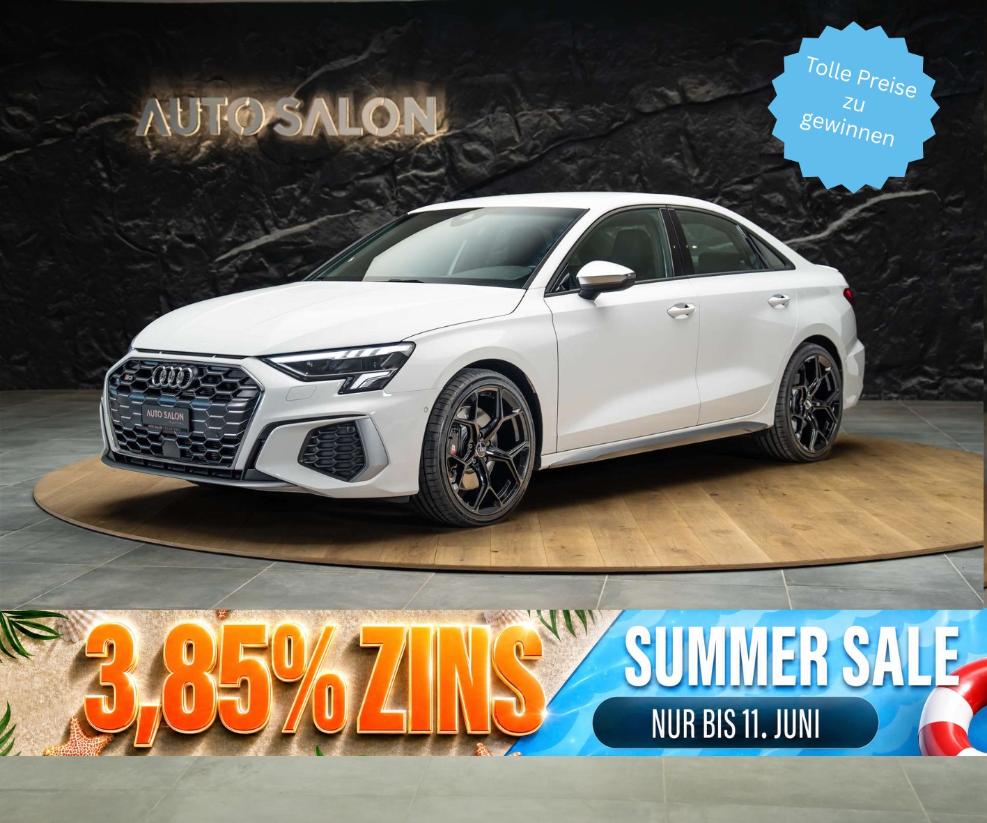 AUDI S3 Limousine 2.0 TFSI quattro S-tronic *19" Felgen*Ambientebeleuchtung*LED-Scheinwerfer*