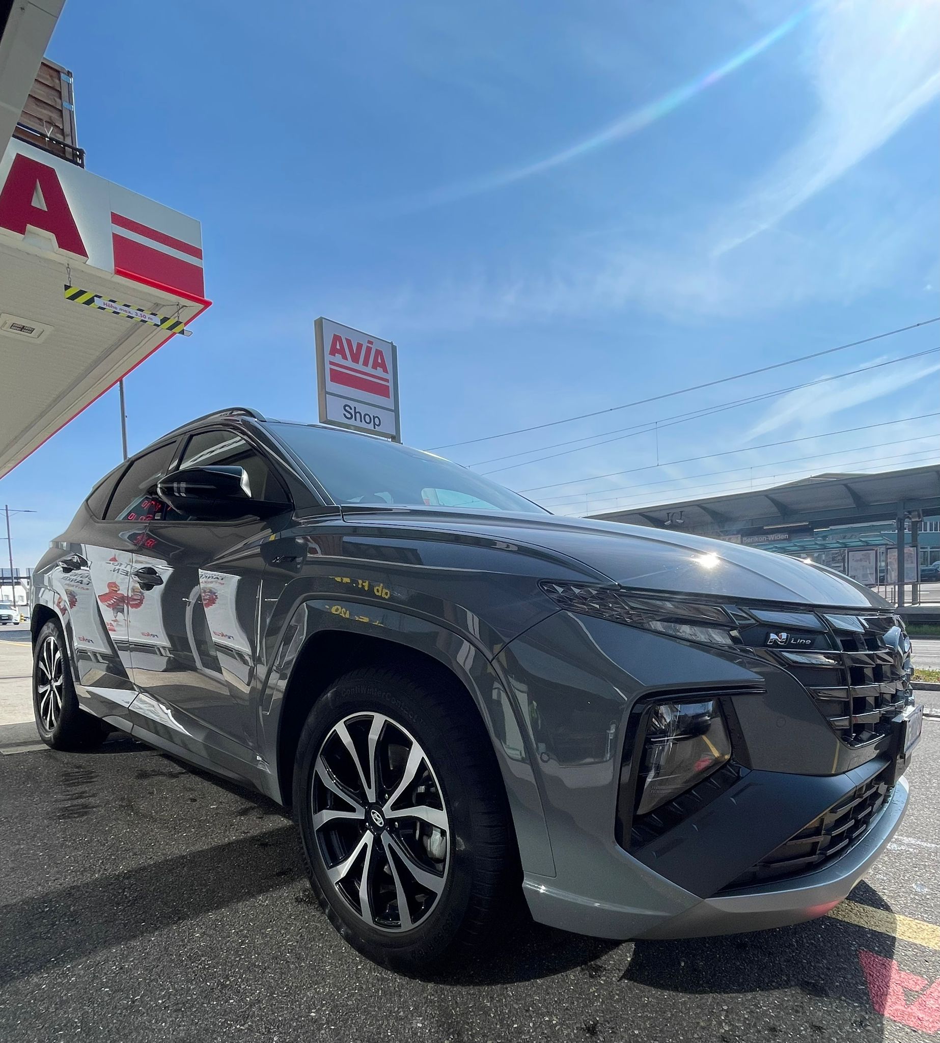 HYUNDAI Tucson 1.6 TGDI HEV starker 230PS N Line LUX pack 4WD Werksgarantie bis 05/2027-image-3