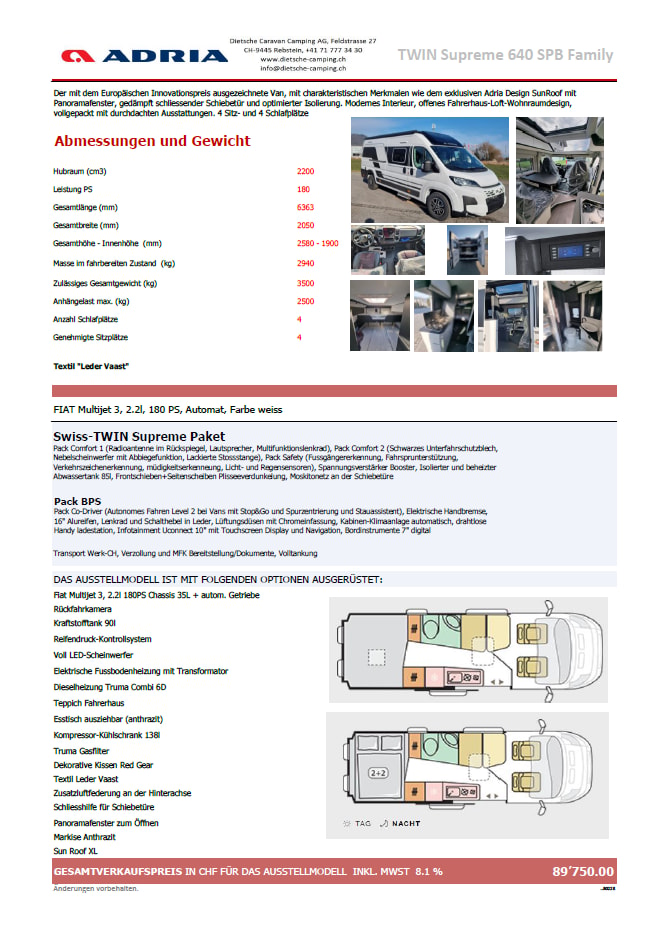 ADRIA Adria Twin Supreme 640 SPB Family-image-20