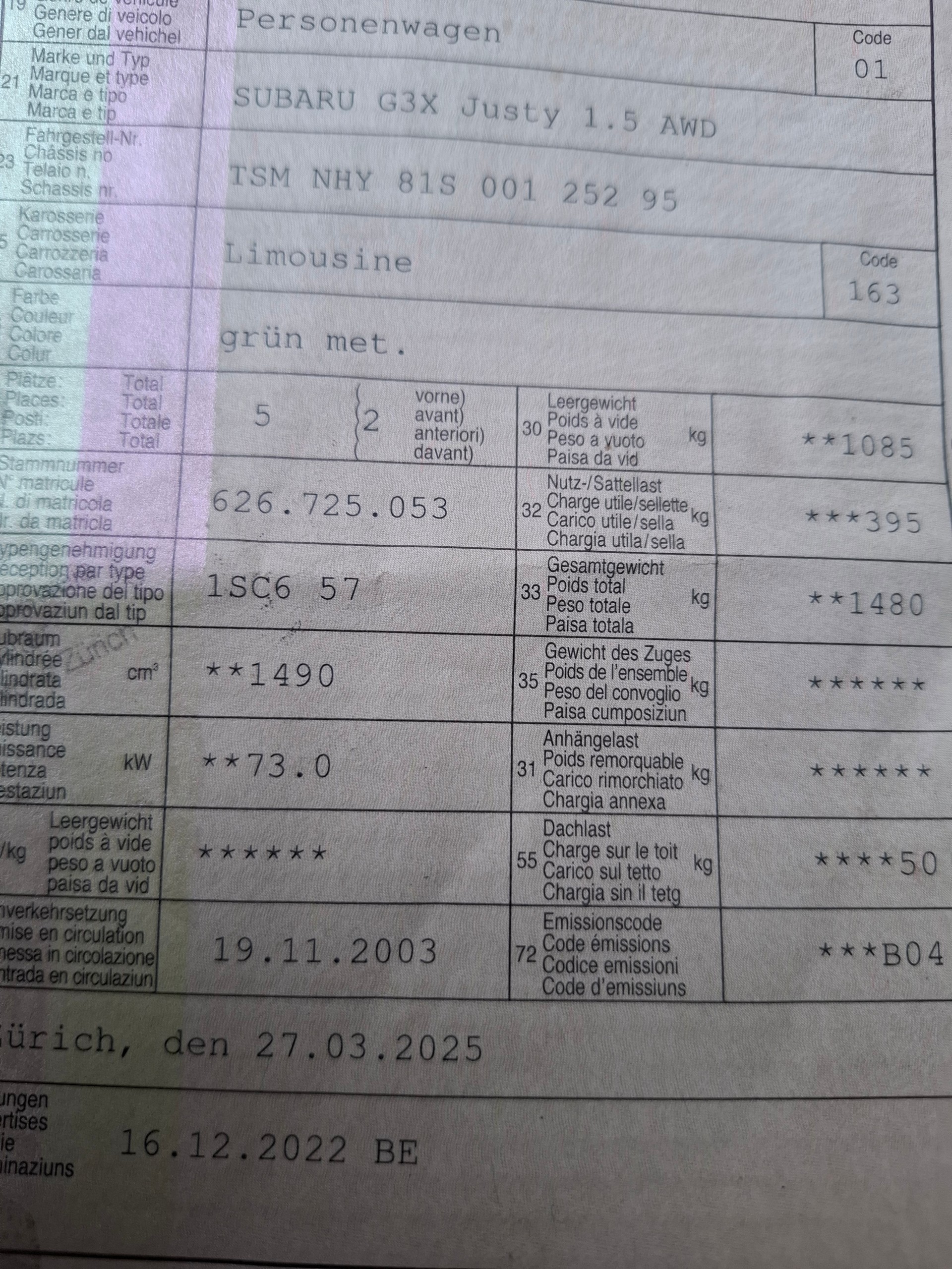 SUBARU G3X Justy 1.5 AWD-image-9