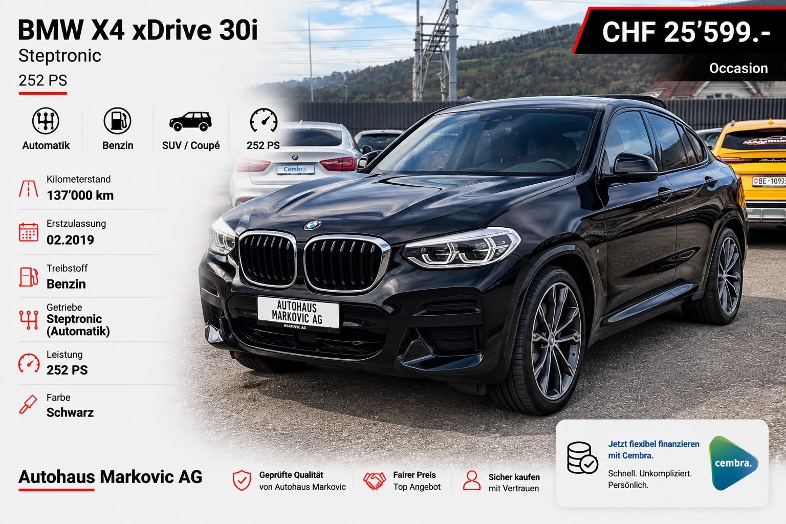 BMW X4 xDrive 30i Steptronic
