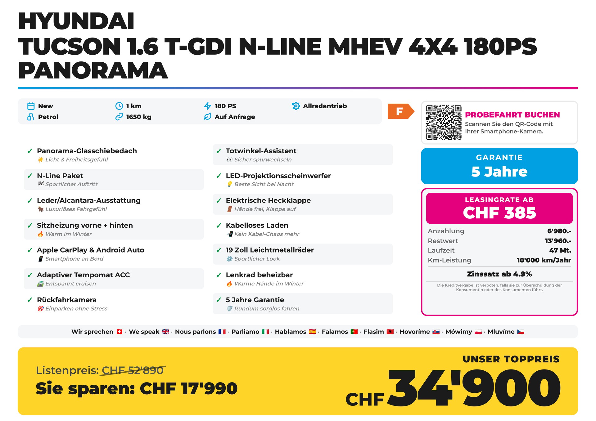 HYUNDAI Tucson 1.6 T-GDI N-Line MHEV 4x4 180PS Panorama-showroom-element-1