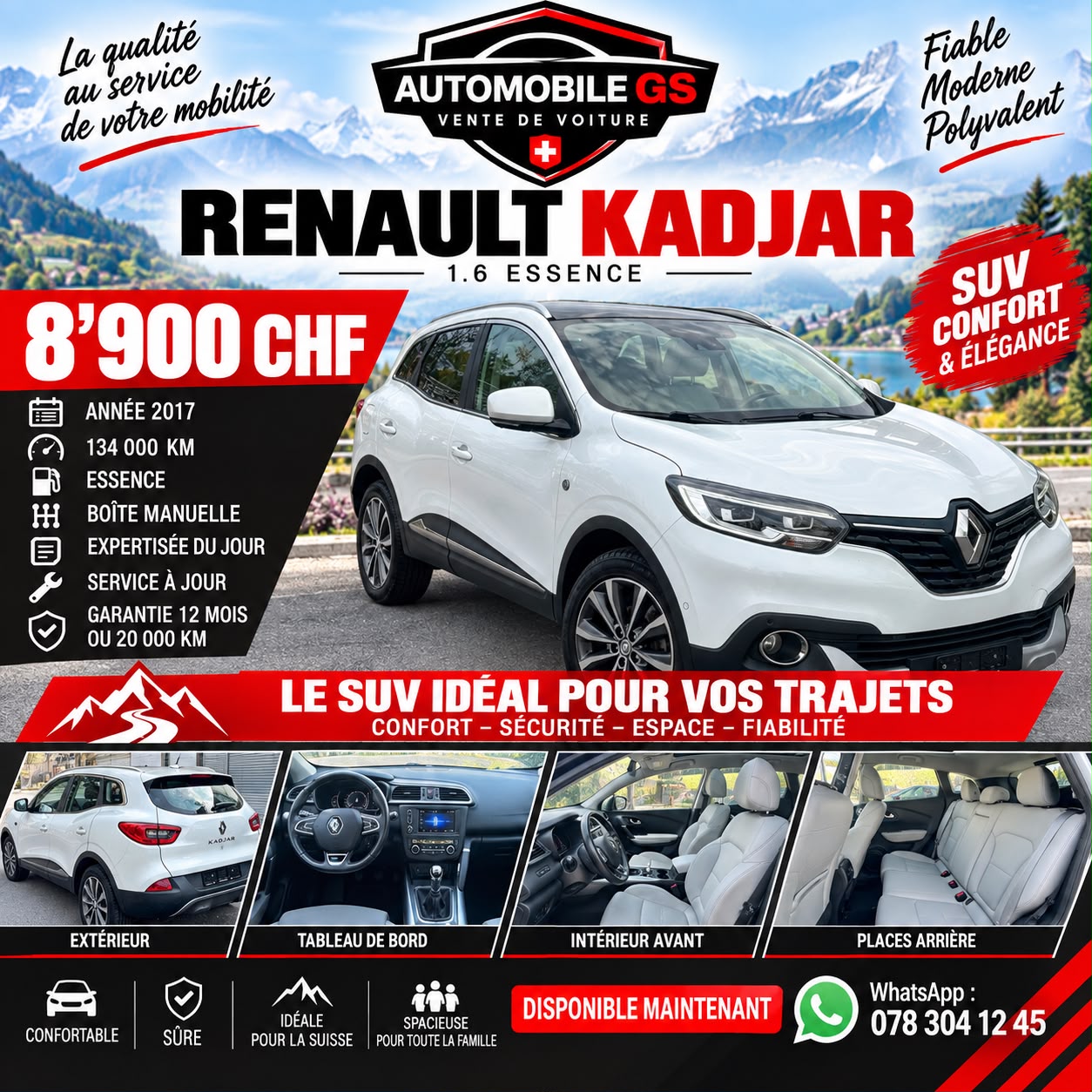 RENAULT Kadjar 1.6 16V Turbo Swiss Edition