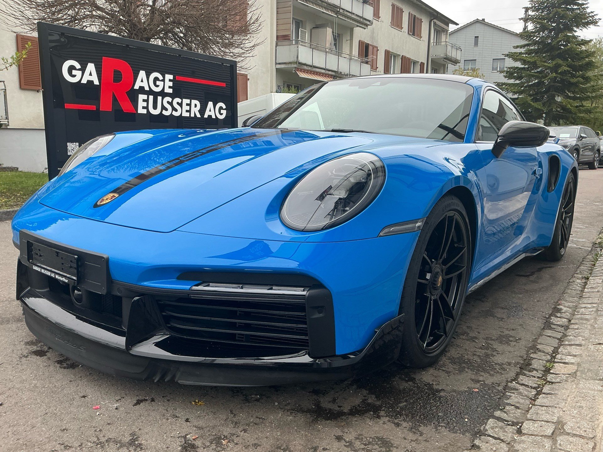 PORSCHE 911 Turbo S *** TRAUM IN SHARKBLUE ***