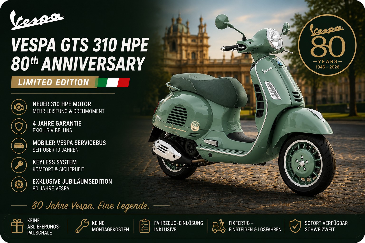 PIAGGIO Vespa GTS 310 80TH ANNIVERSARY EDITION