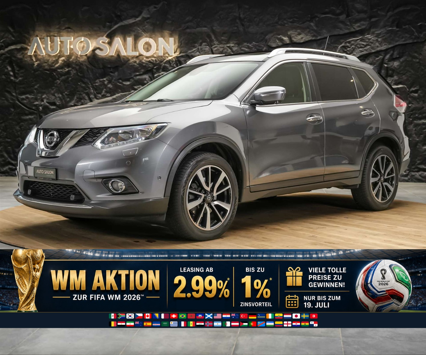 NISSAN X-Trail 2.0 dCi N-Vision 4x4 *Panorama*360° Kamera*Navigationssystem*-image-0
