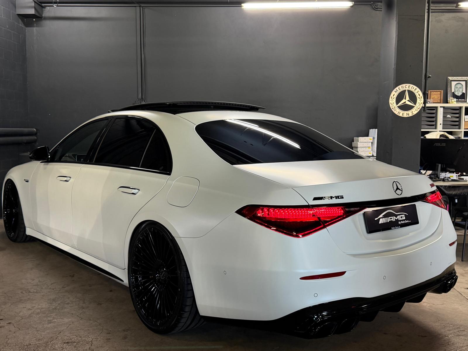 MERCEDES-BENZ S 63 AMG Limited White Matt Black E Performance 4Matic 802PS Lang Version Einzelstück Vollausstattung Gratisservice und Garantie-image-7