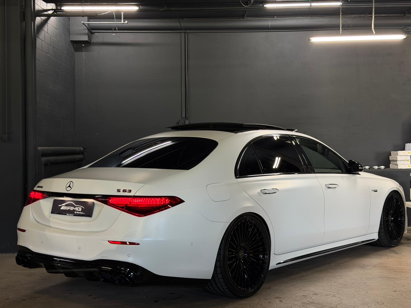 MERCEDES-BENZ S 63 AMG Limited White Matt Black E Performance 4Matic 802PS Lang Version Einzelstück Vollausstattung Gratisservice und Garantie-image-5