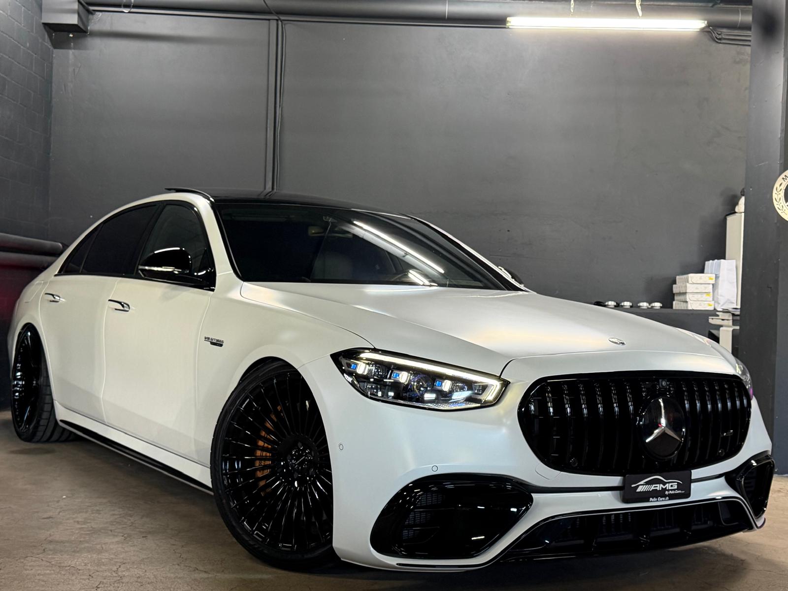 MERCEDES-BENZ S 63 AMG Limited White Matt Black E Performance 4Matic 802PS Lang Version Einzelstück Vollausstattung Gratisservice und Garantie-image-4