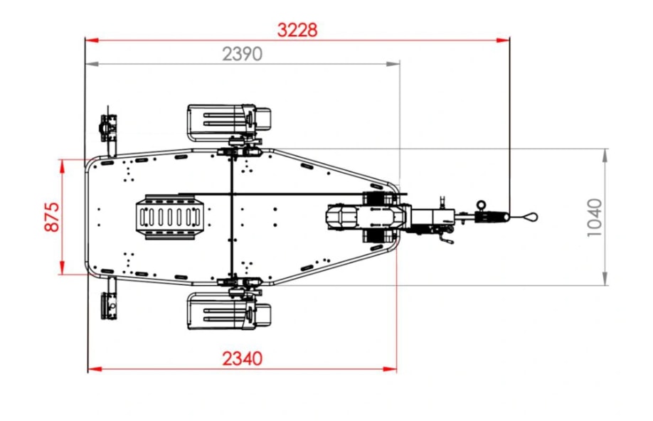 LORRIES MT1 750kg Black Edition 15 Zoll Aluräder Motorradanhänger absenkbar Modelljahr 2026-image-1