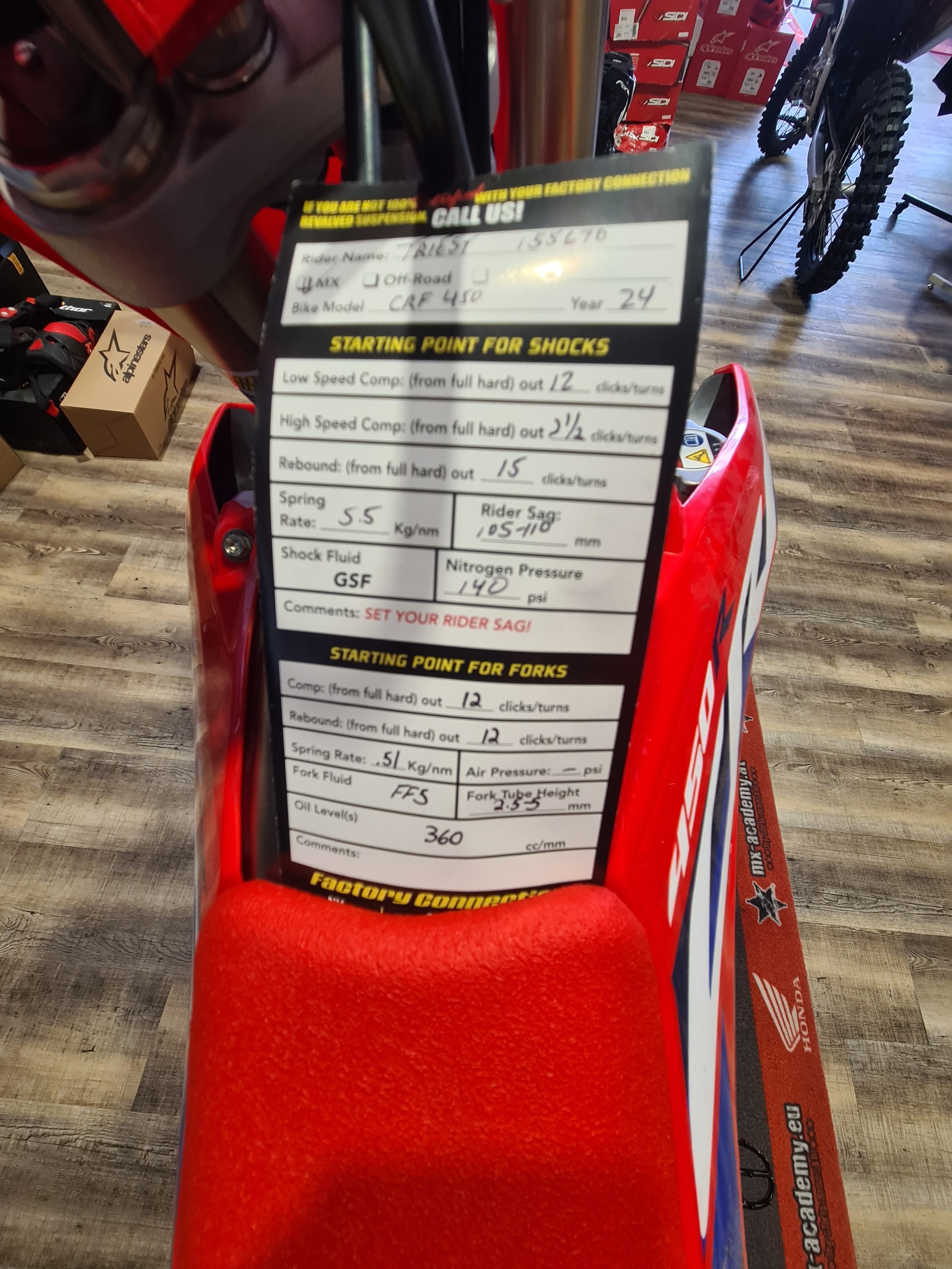 HONDA ** CRF450R ** Factory Connection-image-3