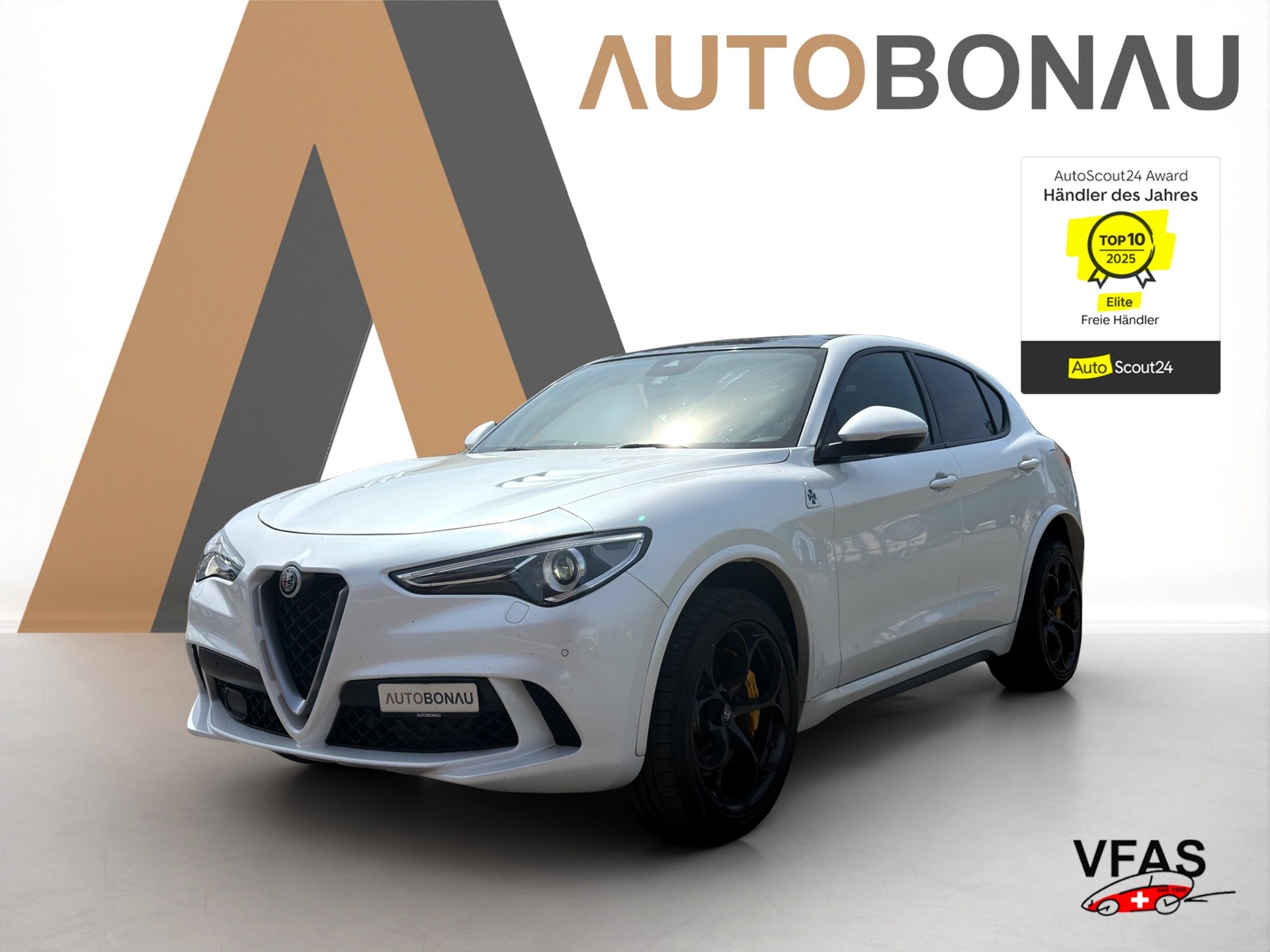 ALFA ROMEO Stelvio 2.9 V6 Biturbo Q4 Quadrifoglio Schiebedach