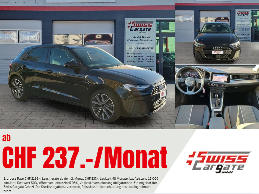 AUDI A1 Sportback 30 TFSI S-tronic Intense mit 5J Werksgarantie oder bis 100000km