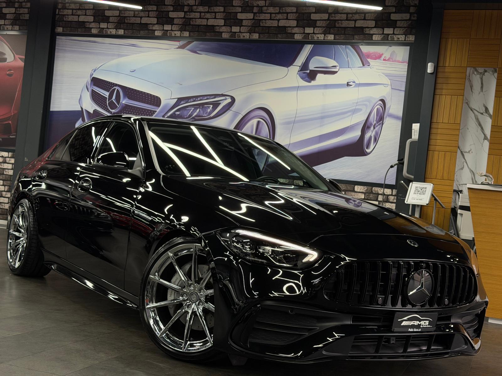 MERCEDES-BENZ C 180 AMG (C63s AMG Bodykit) Limited Black&Silver Performance 5 Jahre Werksgarantie & Gratisservice