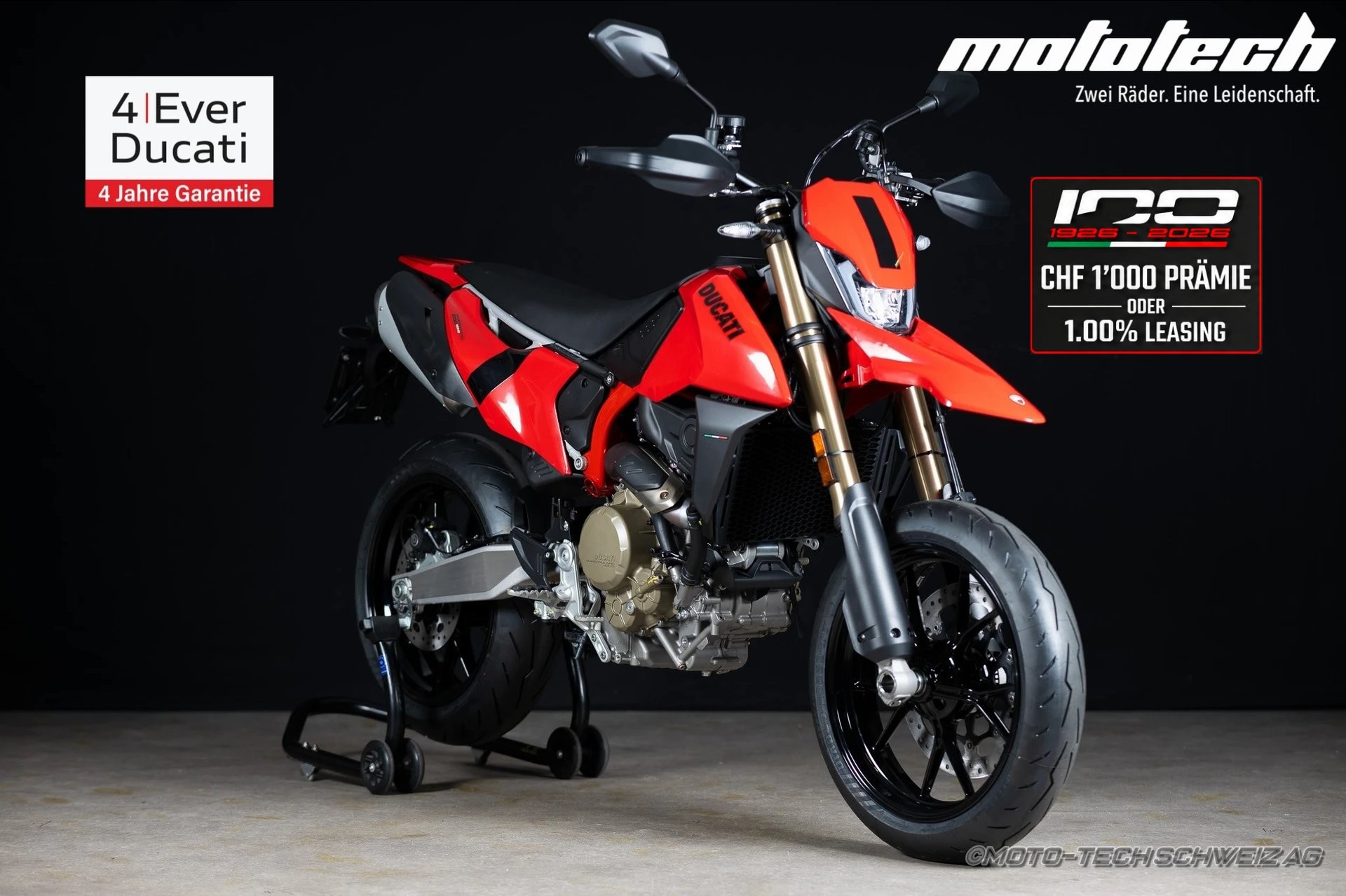 DUCATI Hypermotard 698 Mono (35kW) / 4 JAHRE GARANTIE-image-0