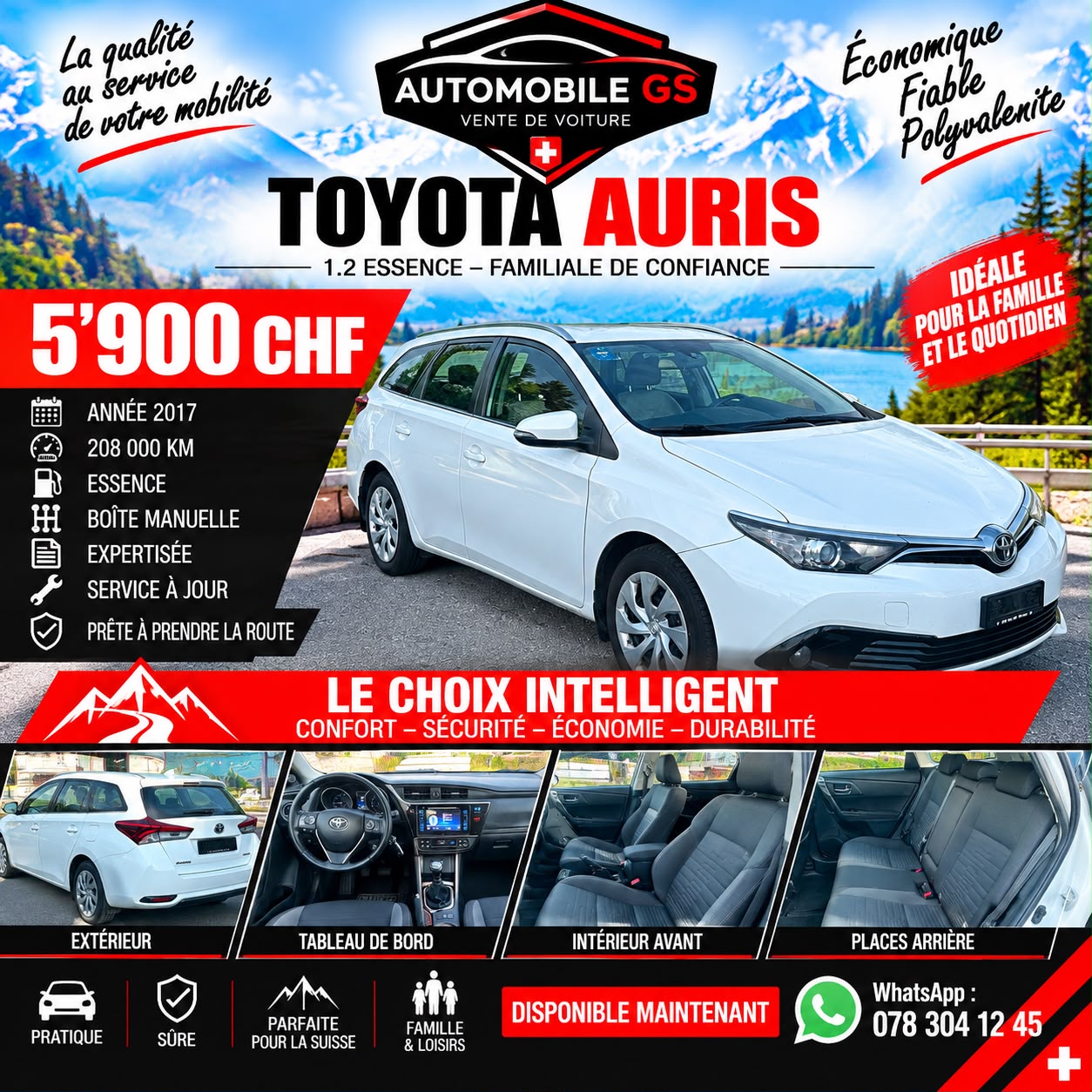 TOYOTA Auris Touring Sports 1.2 Turbo Comfort
