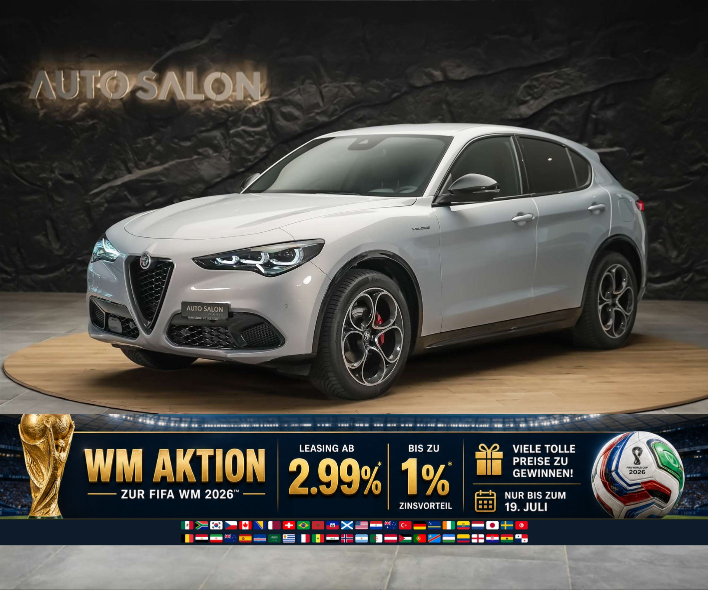 ALFA ROMEO Stelvio 2.2 JTDM Veloce Q4 AT8 *Facelift*Werksgarantie*Assistenten*-image-0