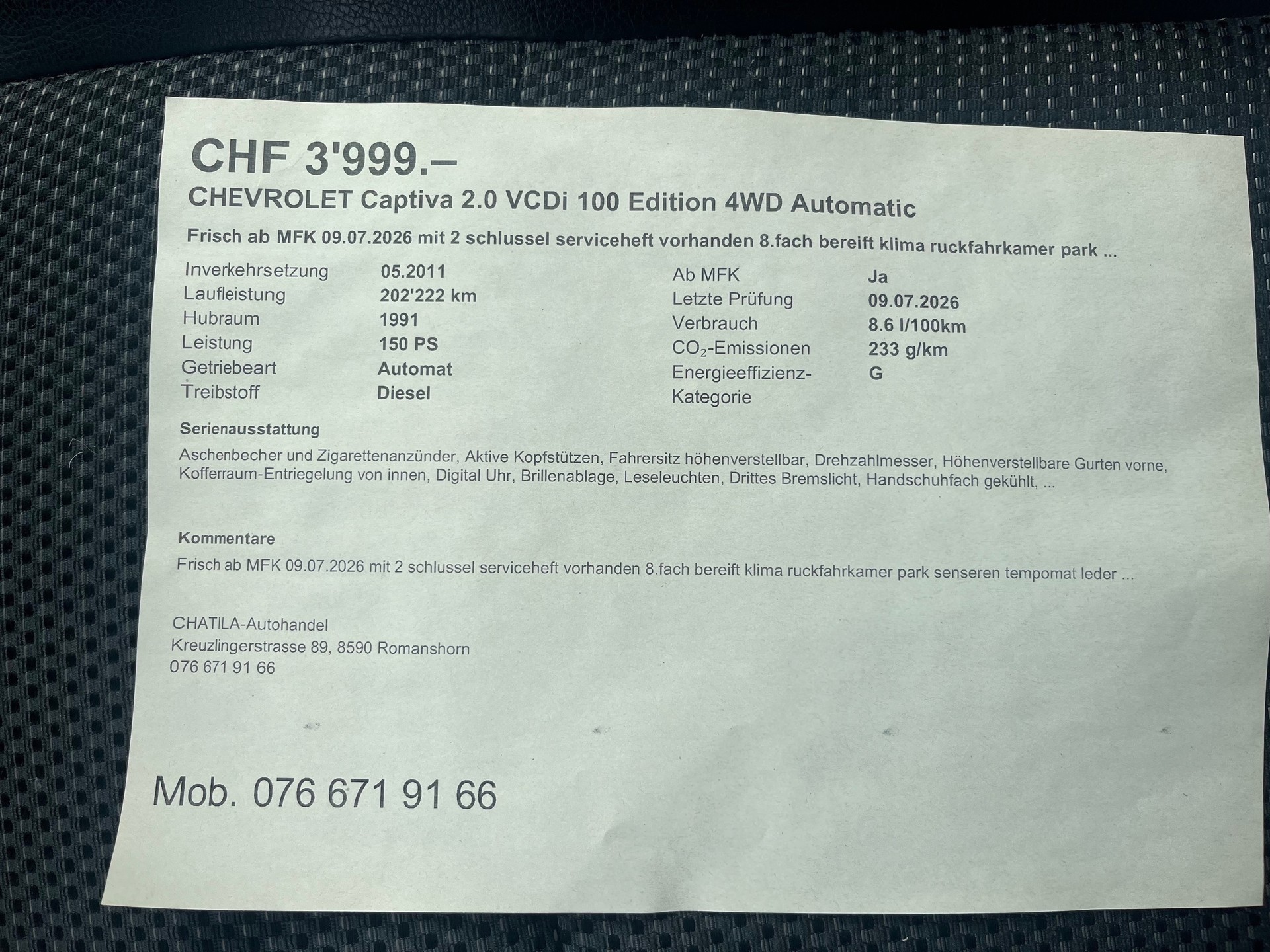 CHEVROLET Captiva 2.0 VCDi 100 Edition 4WD Automatic-image-15