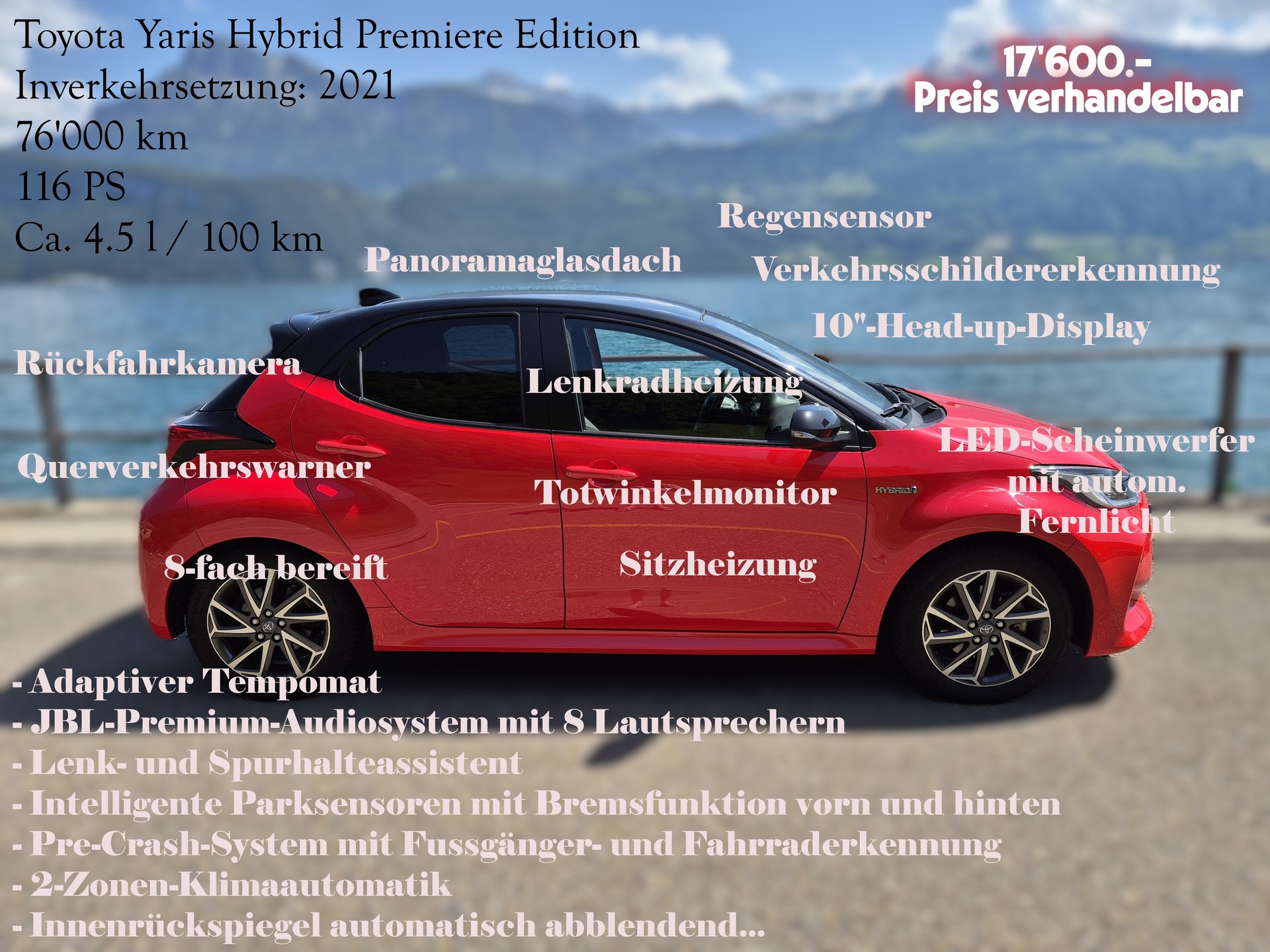 TOYOTA YARIS Hybrid 1.5 VVT-i HSD Premiere Edition-image-10