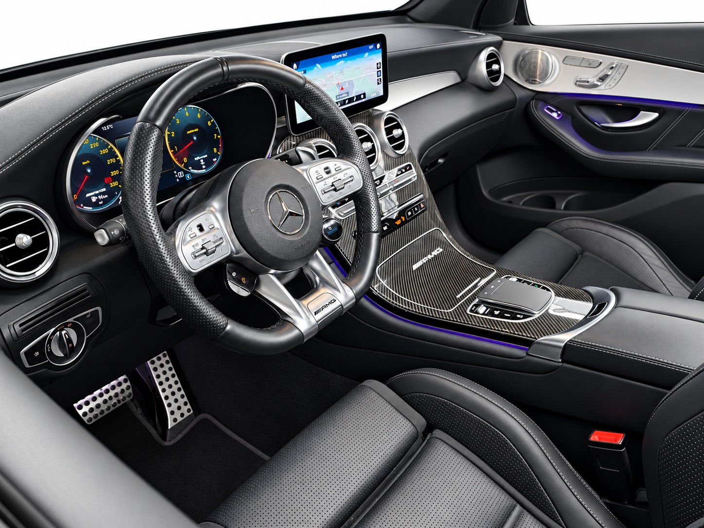 MERCEDES-BENZ GLC 63 S AMG 4m+ Coupé * Schalensitze * CH FZ *-image-11
