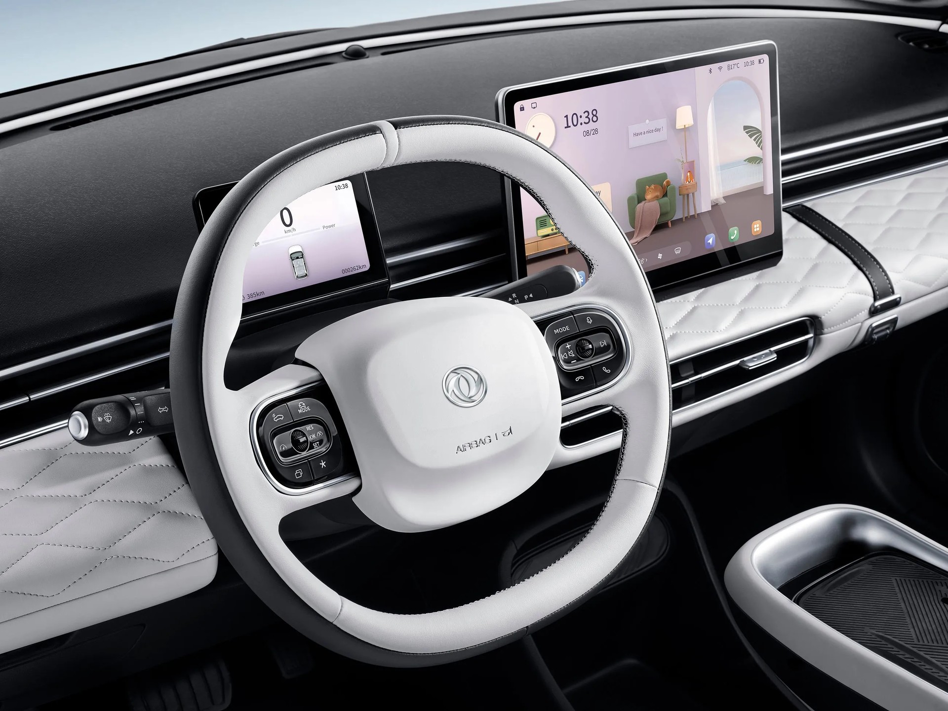 DONGFENG Box 42 kWh Vanilla Frost / 360° Kamera / Car Play / Ecotex Leder / 12 Zoll Display / Sitzheizung/Kühlung / Phone Mirroring /-showroom-element-1