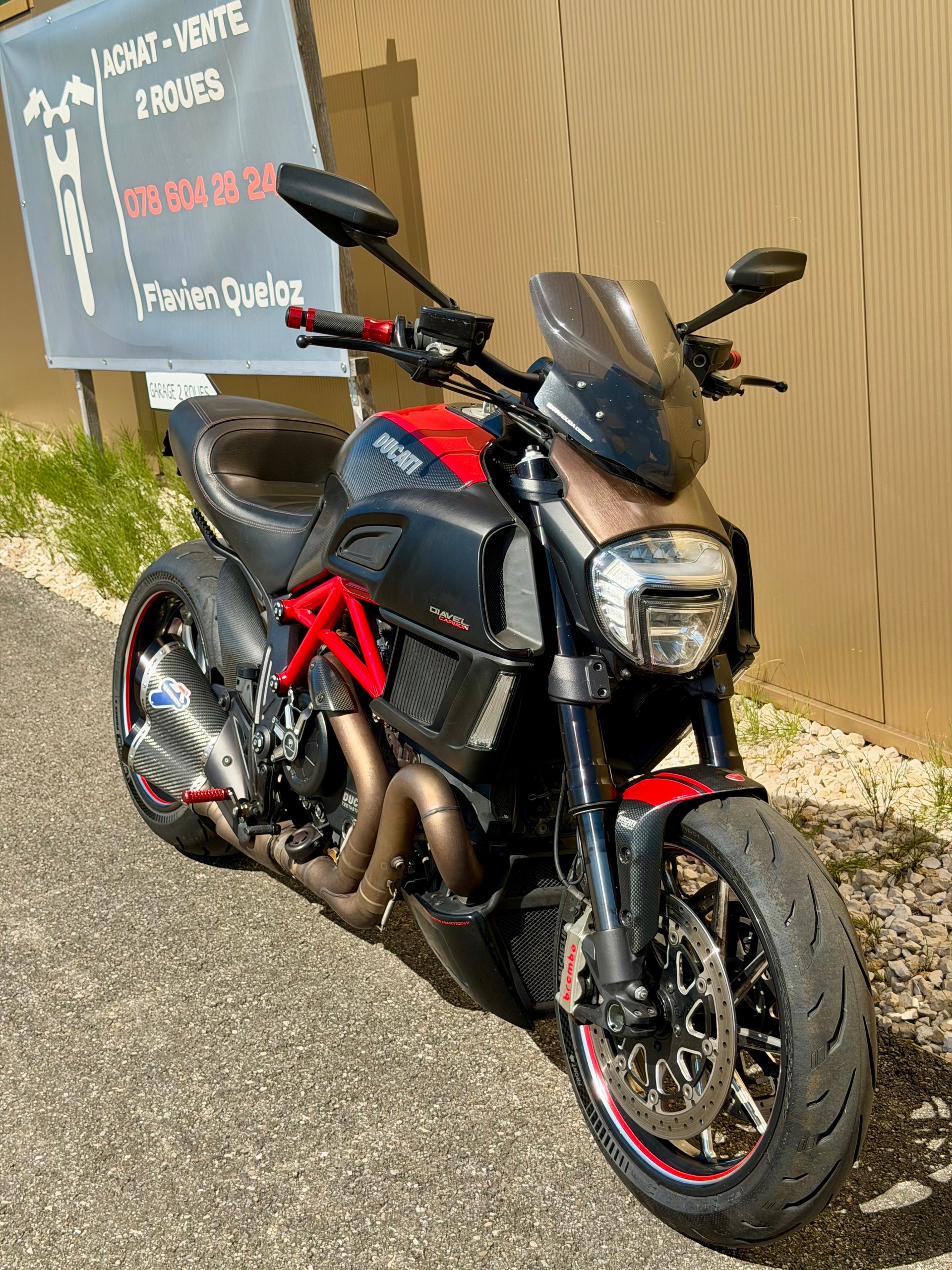 DUCATI Diavel 1200 Carbon red TERMIGNONI-image-0