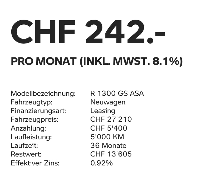 BMW R 1300 GS ASA - mit 0.9%-Leasing ab 242.-/Monat möglich*-image-11