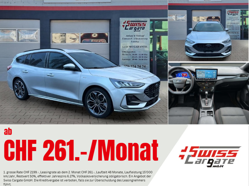 FORD Focus 1.0 MHEV ST-Line X Automat 155PS mit B&O Soundsystem & Werksgarantie