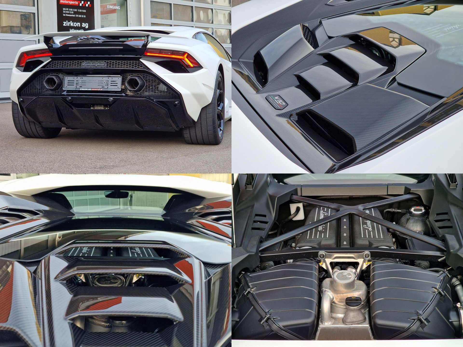 LAMBORGHINI Huràcan Tecnica 'Bianco Asopo Matt' | CH | Sensonum | Lift | Carbon | 5 Jahre Garantie-image-18