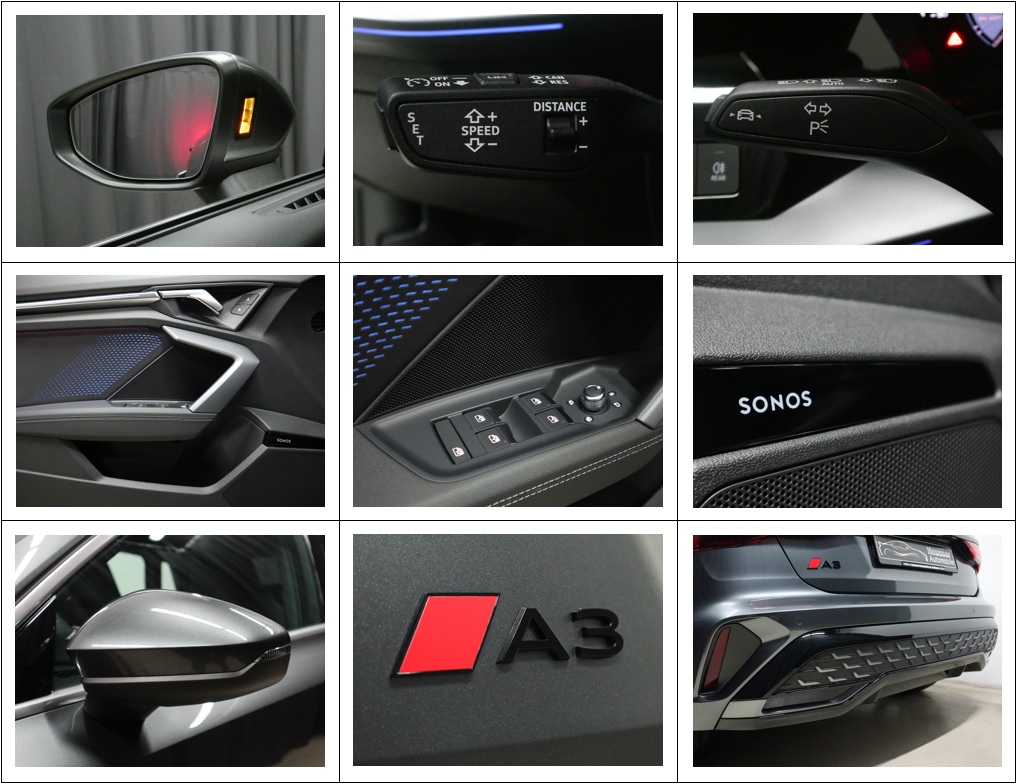 AUDI A3 Sportback 35 TFSI S Line S-tronic - Panorama - Matrix LED - Sportsitze - SONOS - Kamera - 150 PS-image-15