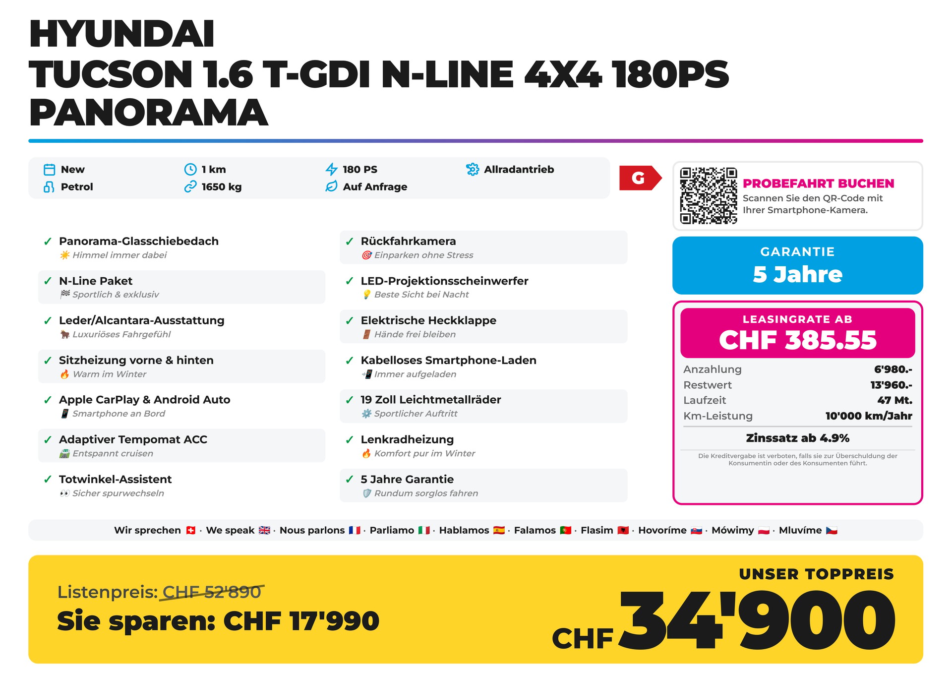 HYUNDAI Tucson 1.6 T-GDI N-Line 4x4 180PS Panorama-showroom-element-1