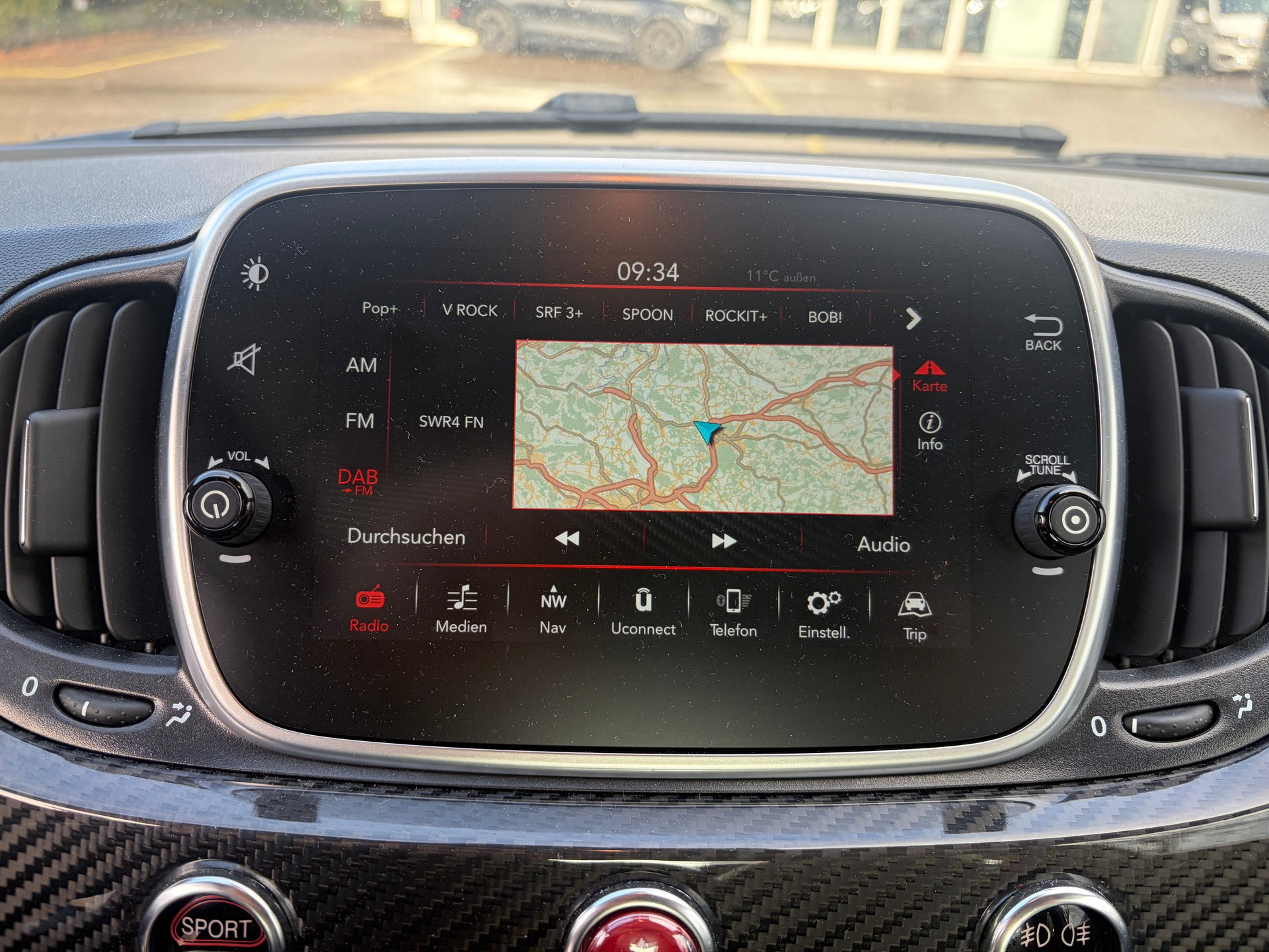 FIAT 595 1.4 16V Turbo Abarth Competizione | CH | Carbon | Bi-Xenon | Navigation Touch |-image-14
