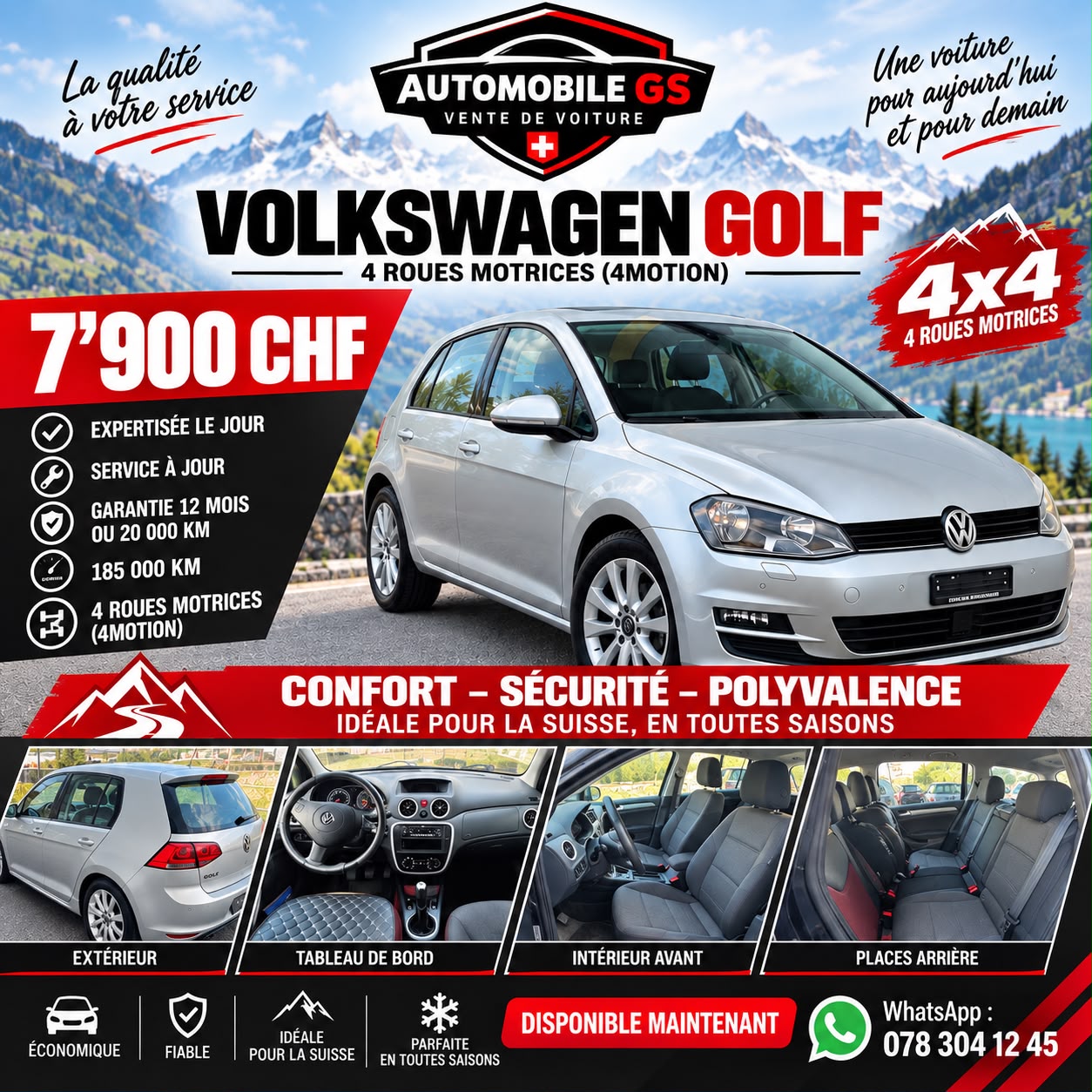 VW Golf 1.6 TDI Comfortline 4Motion