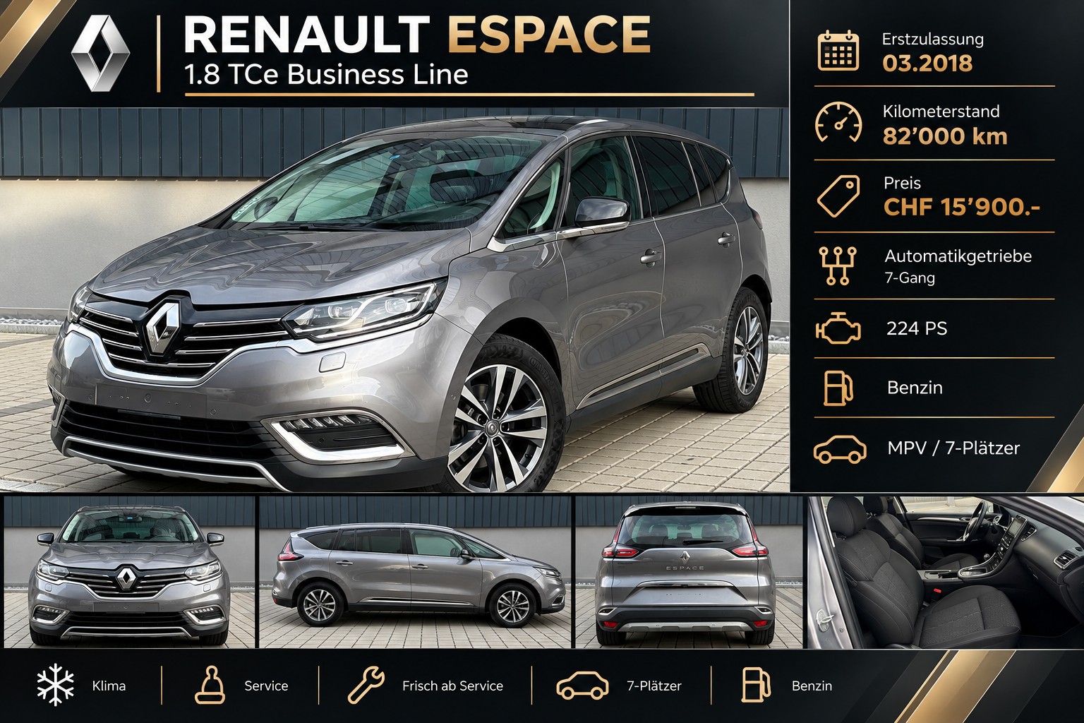 RENAULT Espace 1.8 TCe Business Line Frisch ab MFK und Service