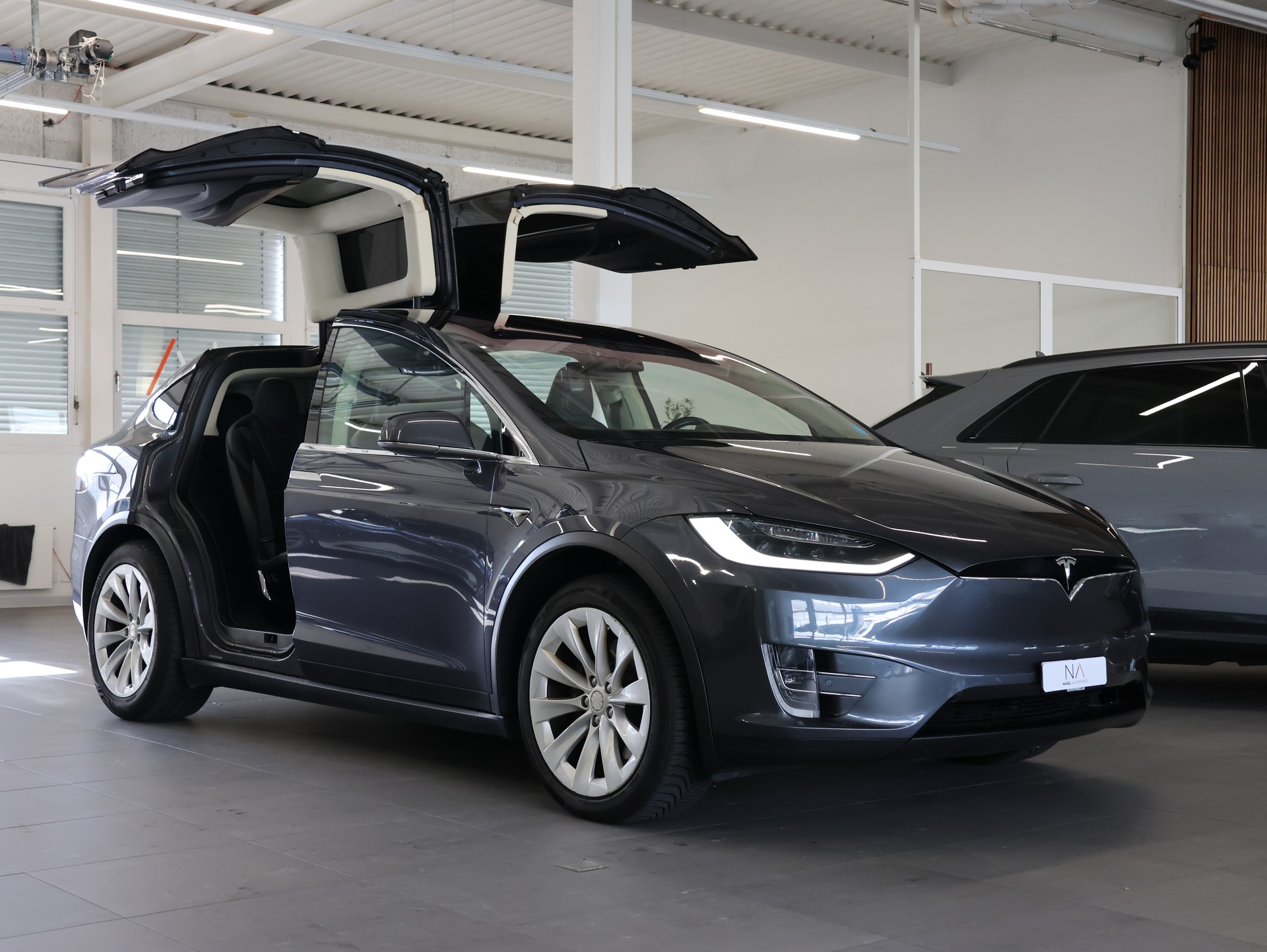 TESLA Model X 90 D *MIDNIGHT-SILVER LACKIERUNG*6-SITZE*-showroom-element-2