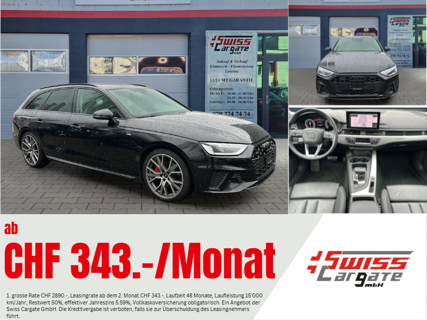 AUDI A4 Avant 40 TDI S line Attraction quattro S-tronic mit AHK Vorbereitung & 5J Werksgarantie oder bis 100000km