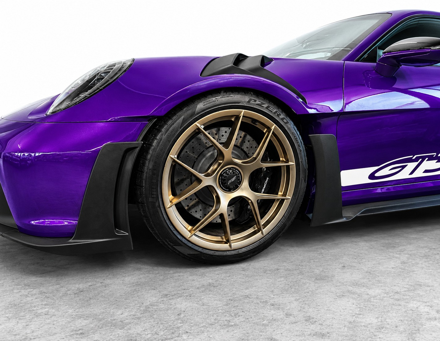 PORSCHE 911 (992) GT3 RS Weissach-Paket | Vollfolierung Violett (Orig. Schwarz) | Keine Rennstrecke | 1. Hand | CH-Fahrzeug-showroom-element-2