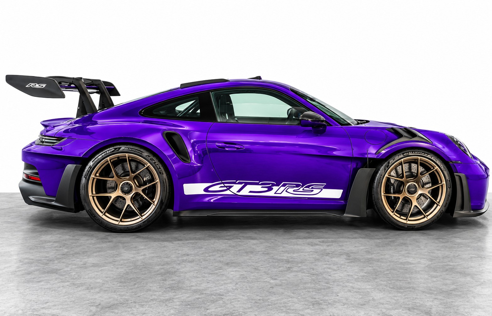 PORSCHE 911 (992) GT3 RS Weissach-Paket | Vollfolierung Violett (Orig. Schwarz) | Keine Rennstrecke | 1. Hand | CH-Fahrzeug-showroom-element-3