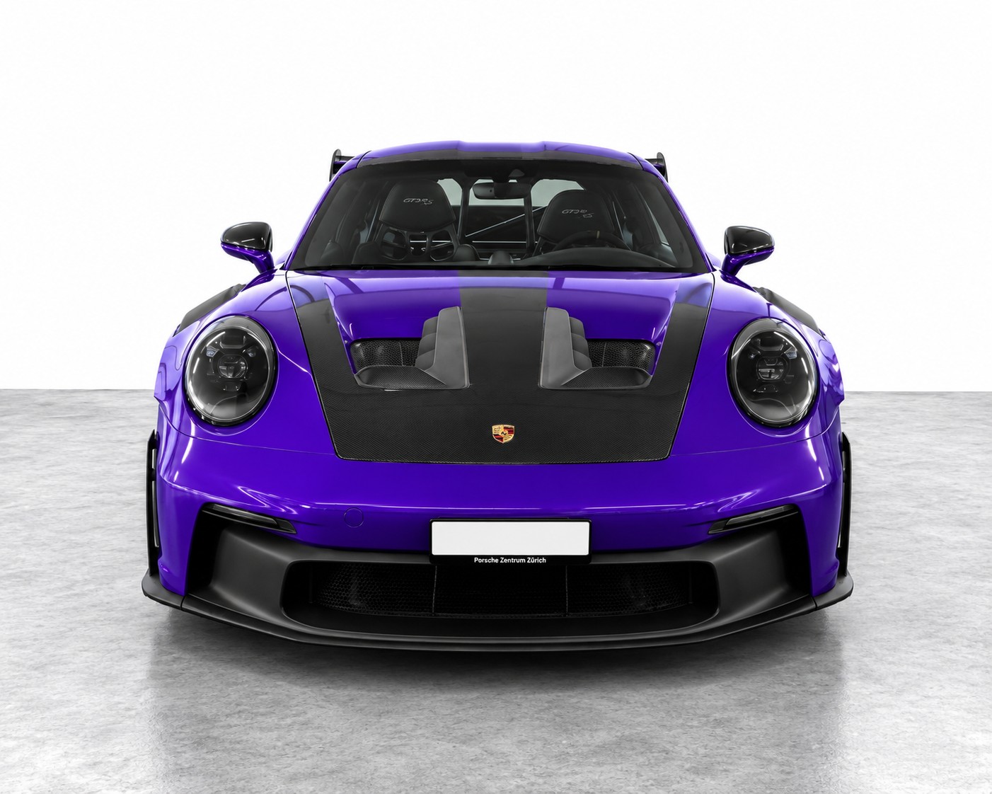 PORSCHE 911 (992) GT3 RS Weissach-Paket | Vollfolierung Violett (Orig. Schwarz) | Keine Rennstrecke | 1. Hand | CH-Fahrzeug-showroom-element-1