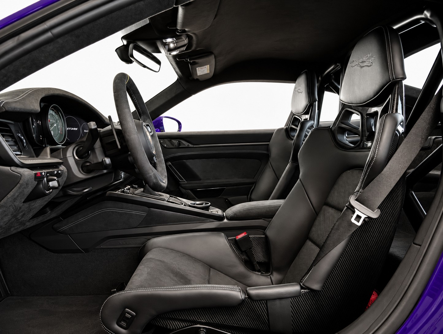 PORSCHE 911 (992) GT3 RS Weissach-Paket | Vollfolierung Violett (Orig. Schwarz) | Keine Rennstrecke | 1. Hand | CH-Fahrzeug-image-7