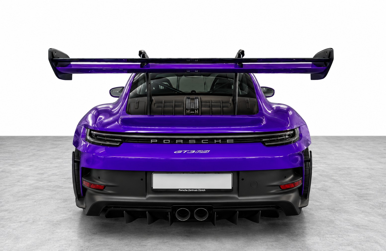 PORSCHE 911 (992) GT3 RS Weissach-Paket | Vollfolierung Violett (Orig. Schwarz) | Keine Rennstrecke | 1. Hand | CH-Fahrzeug-image-6