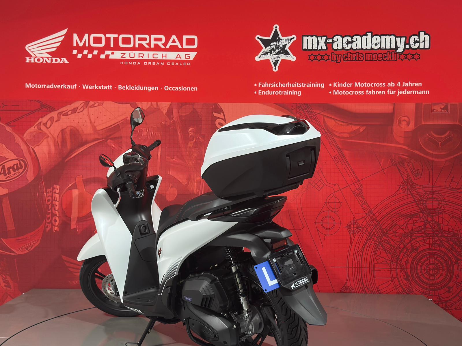 HONDA SH 125 + *Matte Pearl Cool White*-image-1