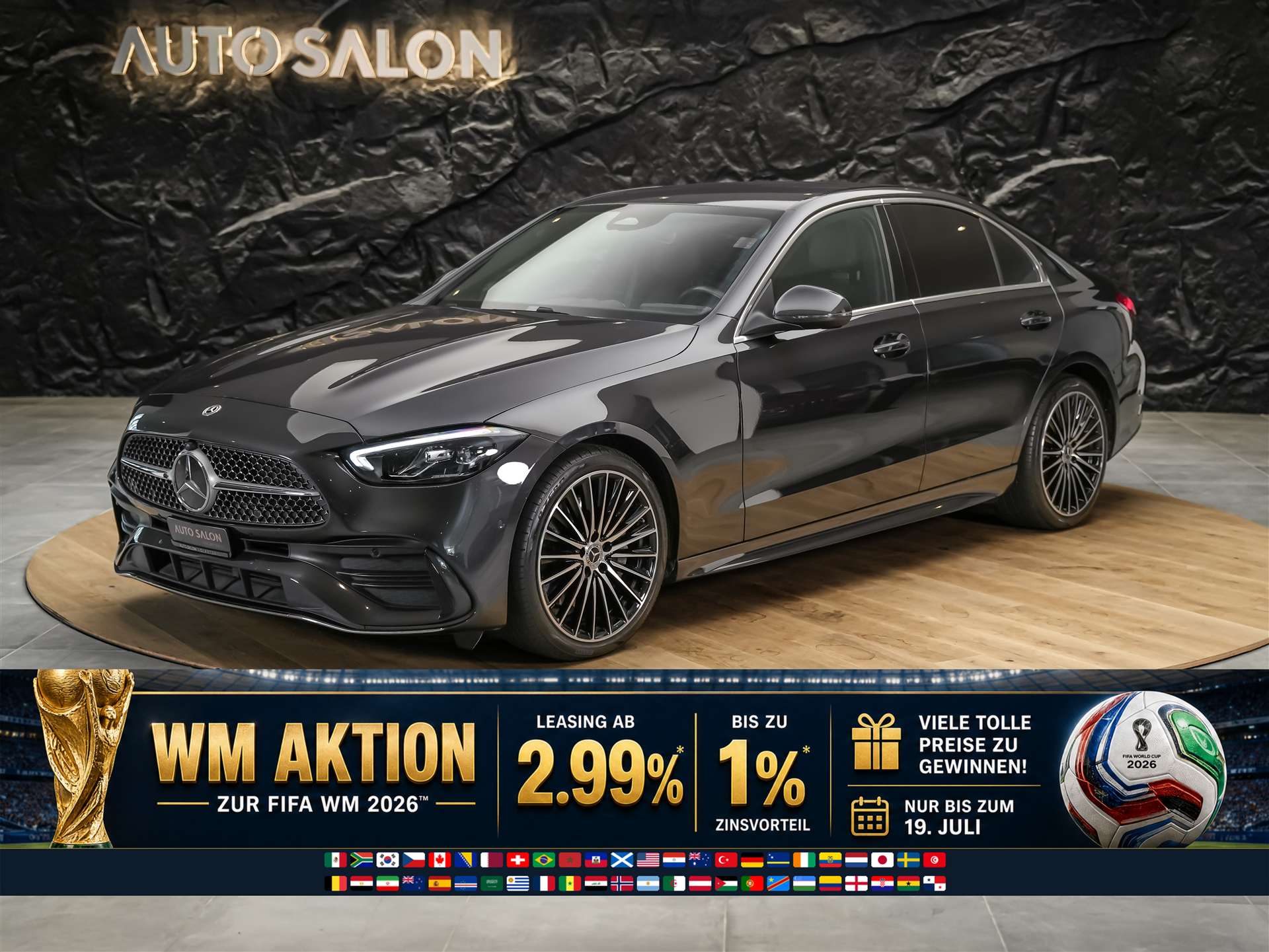 MERCEDES-BENZ C 300 d AMG Line *Werksgarantie*Abstandsregler*El. Sitze mit Memory*