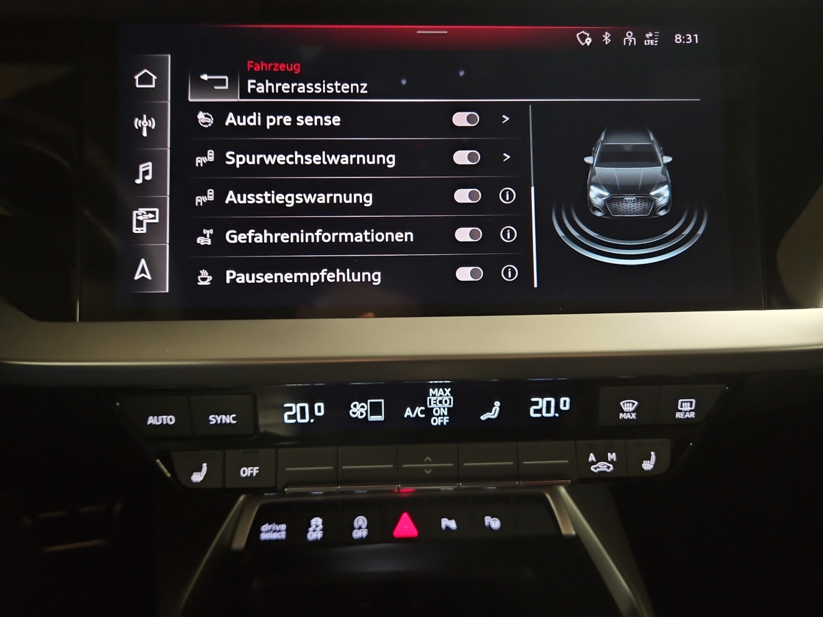 AUDI A3 Sportback 40 TFSI S line quattro S-tronic-image-15