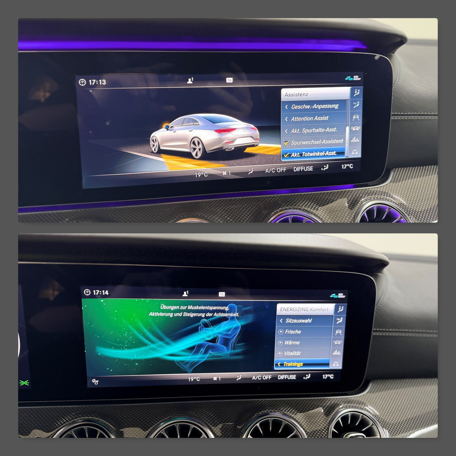 MERCEDES-BENZ CLS 400 d AMG Line 4Matic Grafitgrau 9G-Tronic | 360° Kamera | Glasdach | Carbon Paket | Widescreen Cockpit | Keyless Go |-image-16