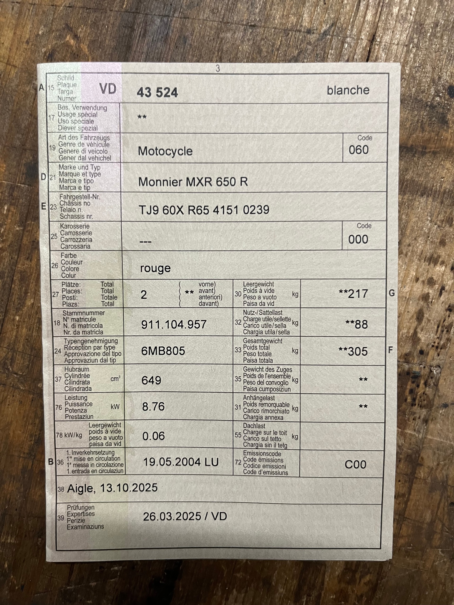 MONNIER-HONDA MXR 650 R SM Sport-image-4