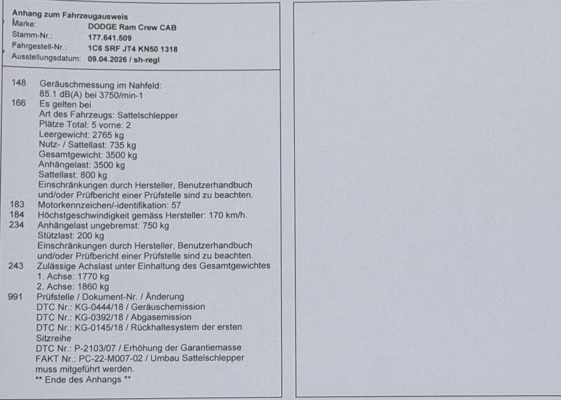 DODGE RAM CREW CAB 5.7 HEMI 4x4 SATTELKUPPLUNG-image-19