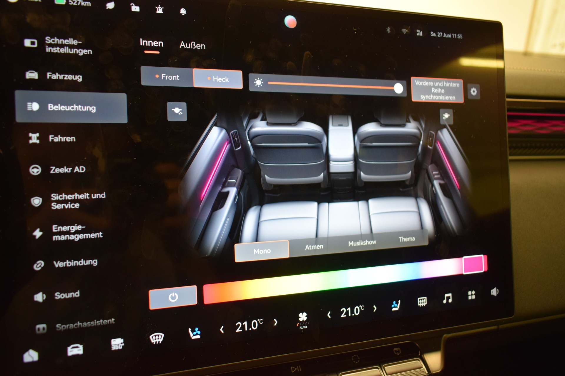 ZEEKR 7X 100kWh Privilege AWD, Comfort & Cockpitpaket, "Onyx Black"-image-30